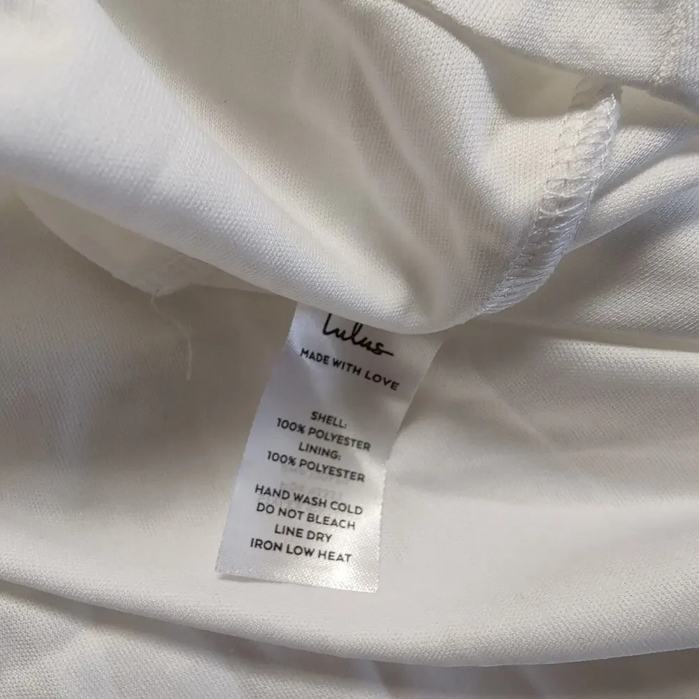 Lulus White Embroidered Strapless Maxi Dress